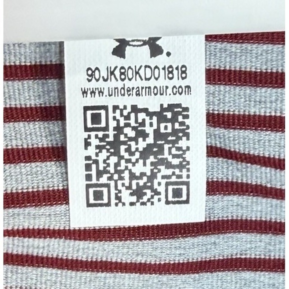 New Under Armour Women's HeatGear Zinger Striped Golf Shirt Small Polo S Maroon - Picture 6 of 11